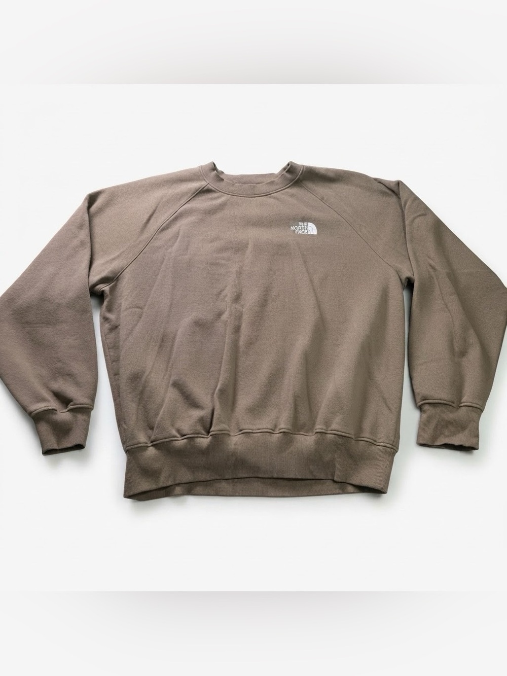 The North Face Brown Logo Sweatshirt Pullover Men Size Large Good